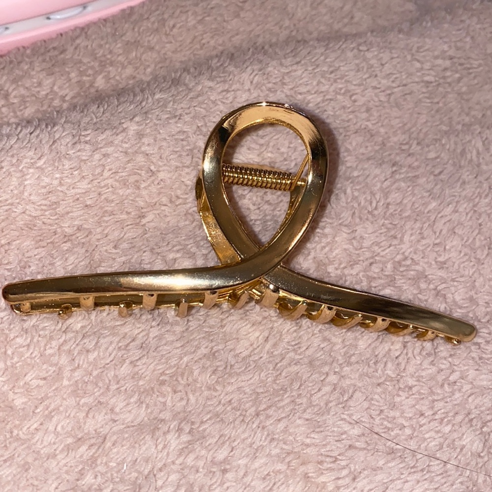 Gold Metal Hair Clip